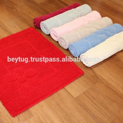 Cotton Bathmats, Luxury Soft Cotton Bathmat Different Colours 50x60CM (20x24") Washable Bath Mat