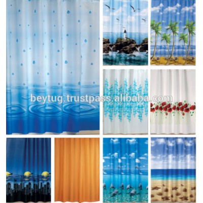 POLYESTER BATHROOM CURTAIN MADE IN TURKEY